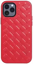 Чехол Apple Leather Case Sheep Weaving for iPhone XR Red