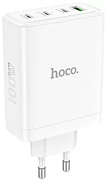 Сетевое зарядное устройство с быстрой зарядкой Hoco N31 Leader GaN 3xUSB-C+A PD100W+QC3.0 White - миниатюра 4
