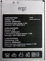 Аккумулятор Ergo B500 First (2000 mAh) 12 мес. гарантии