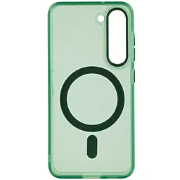 Чехол Epik TPU Lyon frosted with MagSafe для Samsung Galaxy S23 Green - миниатюра 2