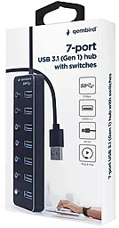 USB хаб Gembird 7-in-1 black (UHB-U3P7P-01) - миниатюра 5
