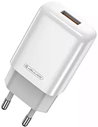 Сетевое зарядное устройство Jellico EU01 12W 2.4A USB-A white