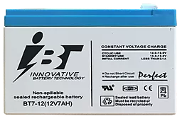 Акумуляторна батарея IBT 12V 7Ah (BT 7-12) - мініатюра 2