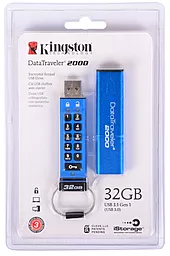 Флешка Kingston USB 3.0 DT 2000 32GB Metal Security (DT2000/32GB) - миниатюра 5