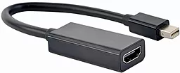 Відео перехідник (адаптер) Cablexpert Mini DisplayPort - HDMI M-F Black (A-mDPM-HDMIF4K-01)