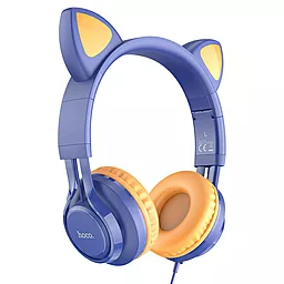 Навушники Hoco W36 Cat Ear Midnight Blue