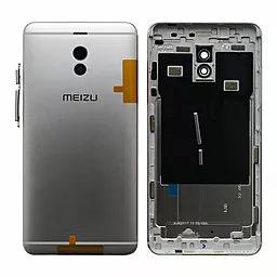 Задняя крышка корпуса Meizu M6 Note со стеклом камеры Original Silver