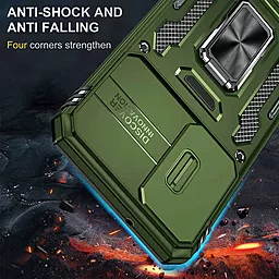 Чехол Epik Camshield Army Ring для Samsung Galaxy S24 Army Green - миниатюра 4