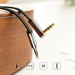 Аудио кабель Ugreen AV119 3AUX mini Jack 3.5mm M/M cable 1 м black (10597) - миниатюра 8