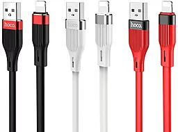 Кабель USB Hoco U72 Forest Silicone Lightning Cable Black - миниатюра 4
