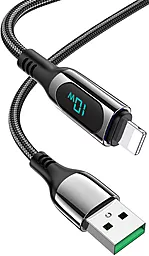 Кабель USB Hoco S51 Extreme 1.2m 2.4A Lightning Cable Black - миниатюра 4