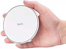 Беспроводное (индукционное) зарядное устройство Hoco CW6 Homey wireless charge White - миниатюра 2