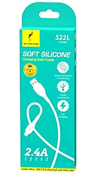Кабель USB SkyDolphin S22L Soft Silicone USB Lightning Cable White - миниатюра 3