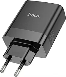 Сетевое зарядное устройство Hoco C127A 45w PD/QC 3xUSB-A/USB-C ports home charger black - миниатюра 3