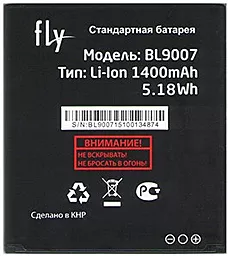 Аккумулятор Fly FS402 Stratus 2 / BL9007 (1400 mAh) 12 мес. гарантии