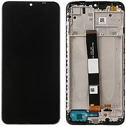 Дисплей Xiaomi Redmi 9AT, Redmi 9i с тачскрином и рамкой, оригинал, Black