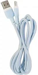 Кабель USB XO B208 12w 2.4a USB Type-C cable blue - миниатюра 3