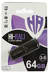 Флешка Hi-Rali Taga series 64GB USB 3.0 (HI-64GB3TAGBK) Black