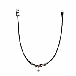 Кабель USB WK Pandora Sphinx 2.4A 0.5M Lightning Cable Black (WDC-016-SX) - миниатюра 2