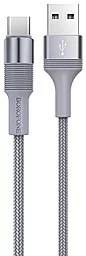 Кабель USB Borofone BX21 USB Type-C 3A Grey