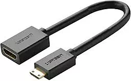 Видео переходник (адаптер) Ugreen mini HDMI - HDMI v2.0 4k 60hz 0.22m black (20137) - миниатюра 3