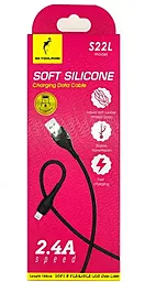 Кабель USB SkyDolphin S22L Soft Silicone USB Lightning Cable Black - миниатюра 3