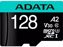 Карта памяти ADATA 128 GB microSDXC UHS-I Premier Pro + SD Adapter (AUSDX128GUI3V30SA2-RA1) - миниатюра 2