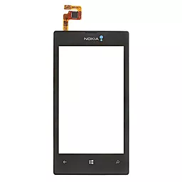 Сенсор (тачскрін) Nokia Lumia 520, Lumia 525 RM-914 with frame Black - мініатюра 2