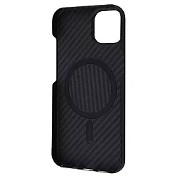 Чехол Wave Premium Carbon Slim with MagSafe для Apple iPhone 12, iPhone 12 Pro Black - миниатюра 2