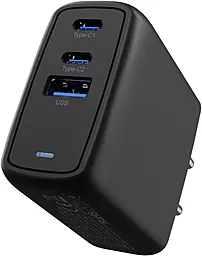 Сетевое зарядное устройство Proove Shot 67w GaN 2xUSB-C/USB-A ports home chargerg black (WCSG67120001) - миниатюра 5