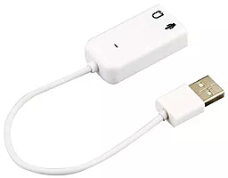 Внешняя звуковая USB карта SCS USB 2.0 Virtual 2.1 Channel Audio Effect 7.1 3D Sound Card Adapter