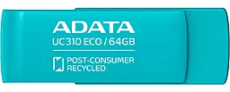 Флешка ADATA 64 GB UC310 Eco USB 3.2 Green (UC310E-64G-RGN) - миниатюра 2
