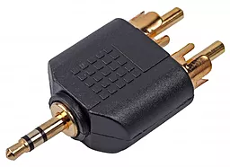 Аудио переходник Cablexpert A-458 Aux mini Jack 3.5 mm - 2хRCA M/M black