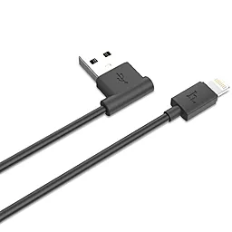 Кабель USB Hoco UPL11 L Shape Lightning Cable Black - миниатюра 3