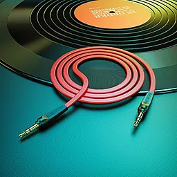 Аудио кабель Borofone BL6 AUX mini Jack 3.5mm M/M Cable 1 м red - миниатюра 4