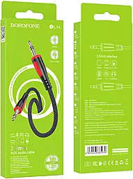 Аудио кабель Borofone BL14 AUX mini Jack 3.5mm M/M Cable 1 м black - миниатюра 6