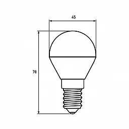 Світлодіодна лампа (LED) EUROLAMP ЕКО G45 5W E14 4000K (LED-G45-05144(D)) - мініатюра 3