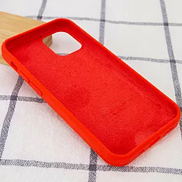 Чехол Silicone Case Full для Apple iPhone 12, iPhone 12 Pro Red - миниатюра 3