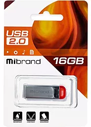 Флешка Mibrand Falcon 16GB Red (MI2.0/FA16U7R) - миниатюра 2