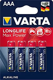 Батарейки Varta AAA / LR03 Longlife Max Power 4шт