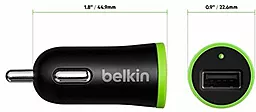 Автомобильное зарядное устройство Belkin 10W 2.1A USB-A + USB-C Cable Black (F7U002bt06-BLK) - миниатюра 4