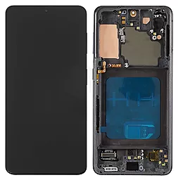 Дисплей Samsung Galaxy S21 G991 с тачскрином и рамкой, (OLED), Black