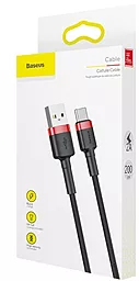 Кабель USB Baseus Cafule 2M USB Type-C Cable Red/Black (CATKLF-C91) - миниатюра 5