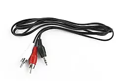 Аудио кабель Piko AUX mimi Jack 3.5 мм - 2xRCA M/M 3 м cable black(1283126473906) - миниатюра 2