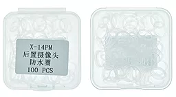 Резинка под кольцо основной камеры Apple iPhone X / iPhone XR / iPhone XS / iPhone XS Max (100шт) White - миниатюра 2