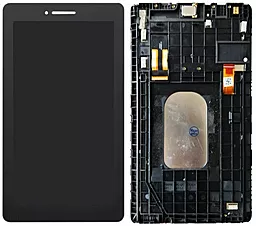 Дисплей для планшету Lenovo Tab E7 TB-7104L, TB7104i, TB-7104F з тачскріном і рамкою, оригінал, Black
