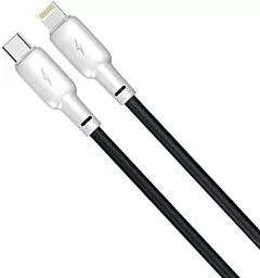 Кабель USB PD Gelius GP-UCN001CL Full Silicon 20W 1.2M USB Type-C - Lightning Cable Black/White - миниатюра 2