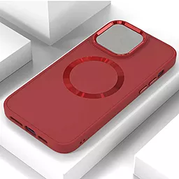 Чехол Epik Bonbon Metal Style with MagSafe для Apple iPhone 14 Red - миниатюра 2