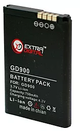 Аккумулятор LG BL40 New Chocolate / LGIP-520N / DV00DV6067 (750 mAh) ExtraDigital - миниатюра 2