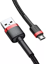 Кабель USB Baseus Cafule 2M micro USB Cable Red/Black (CAMKLF-C91) - миниатюра 2